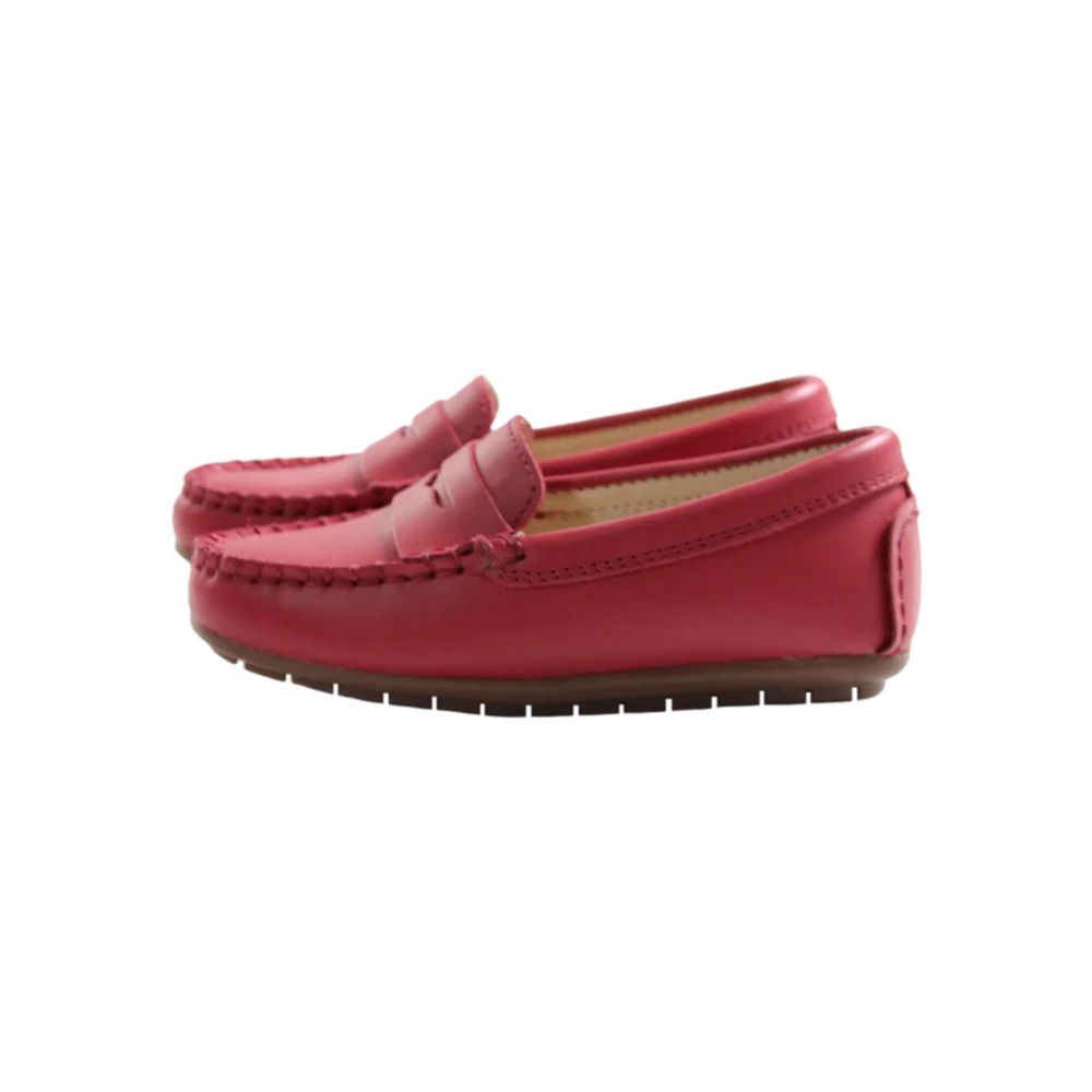 Red Penny Loafer Shoes